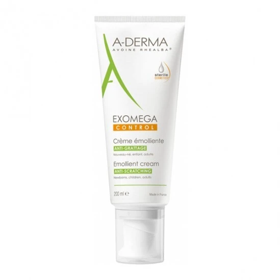 A-derma Exomega Control Crème émolliente Anti-grattage 200ml 3 A-derma Exomega Control Crème émolliente Anti-grattage 200ml