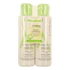 A-derma Exomega Huile Nettoyante émolliente Duo 500ml