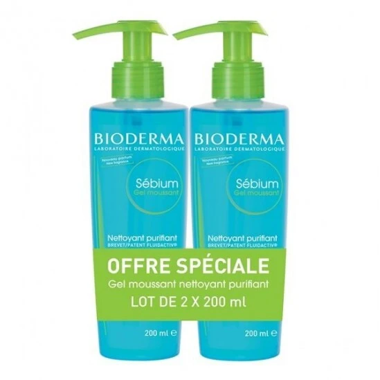 Bioderma Sébium Gel Moussant Purifiant 2 X 200ml 3 Bioderma Sébium Gel Moussant Purifiant 2 X 200ml