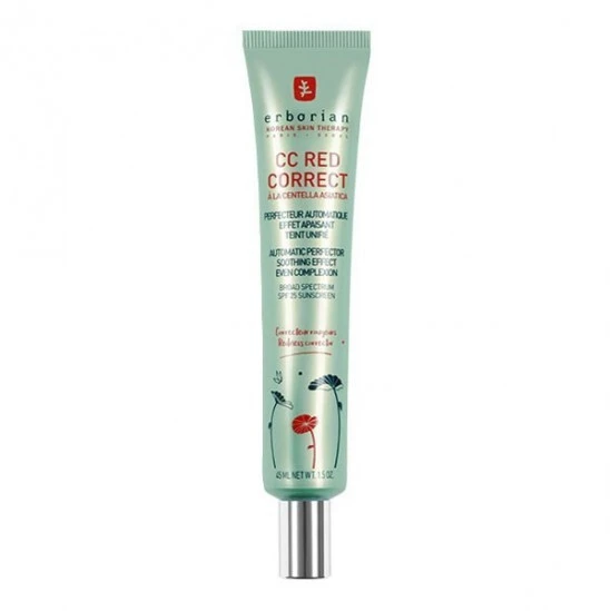 Erborian Cc Red Correct à La Centella Asiatica Crème Anti Rougeur 45ml 3 Erborian Cc Red Correct à La Centella Asiatica Crème Anti Rougeur 45ml