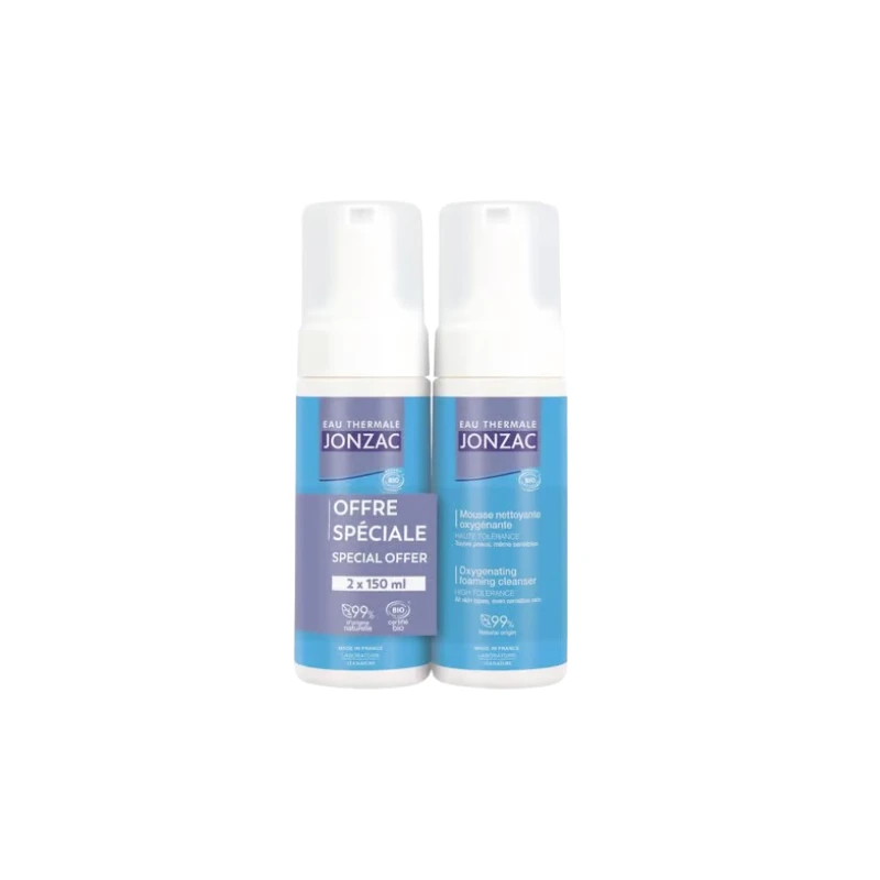 Jonzac Mousse Nettoyante Oxygénante - 2x150ml 3 Jonzac Mousse Nettoyante Oxygénante - 2x150ml