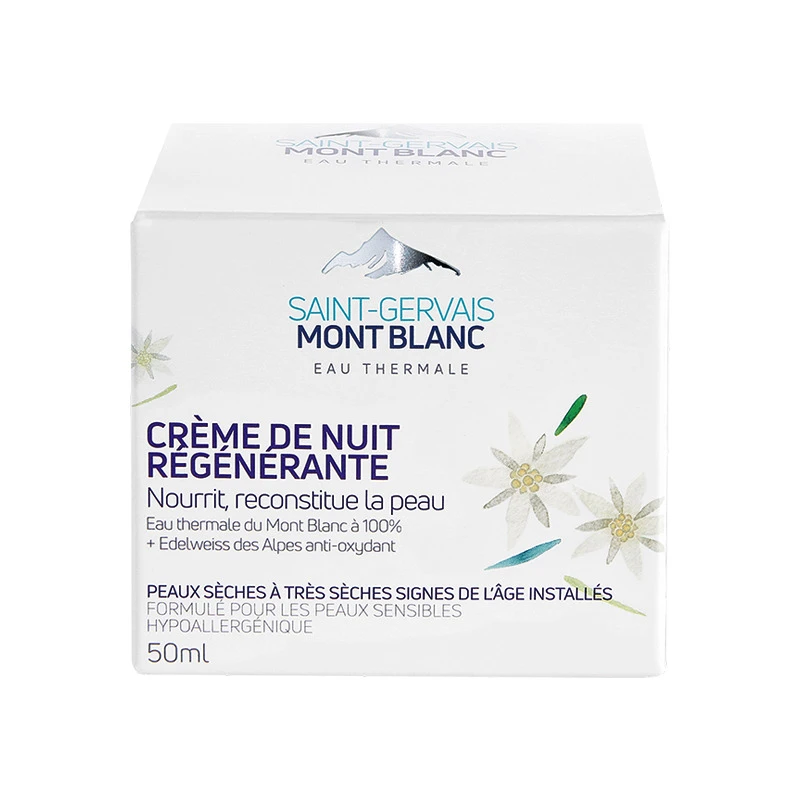 Saint-Gervais Mont Blanc Crème De Nuit Régénérante 50ml 3 Saint-Gervais Mont Blanc Crème De Nuit Régénérante 50ml