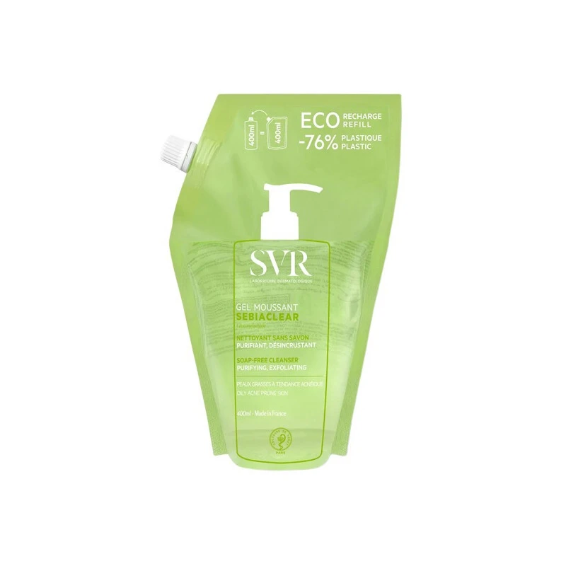 SVR Sebiaclear Gel Moussant éco-recharge 400ml 3 SVR Sebiaclear Gel Moussant éco-recharge 400ml