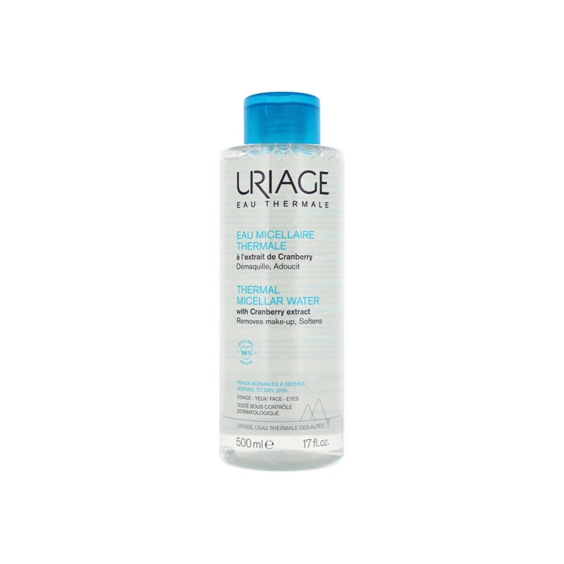 Uriage Eau Micellaire Thermale Peaux Normales à Sèches 500ml 3 Uriage Eau Micellaire Thermale Peaux Normales à Sèches 500ml